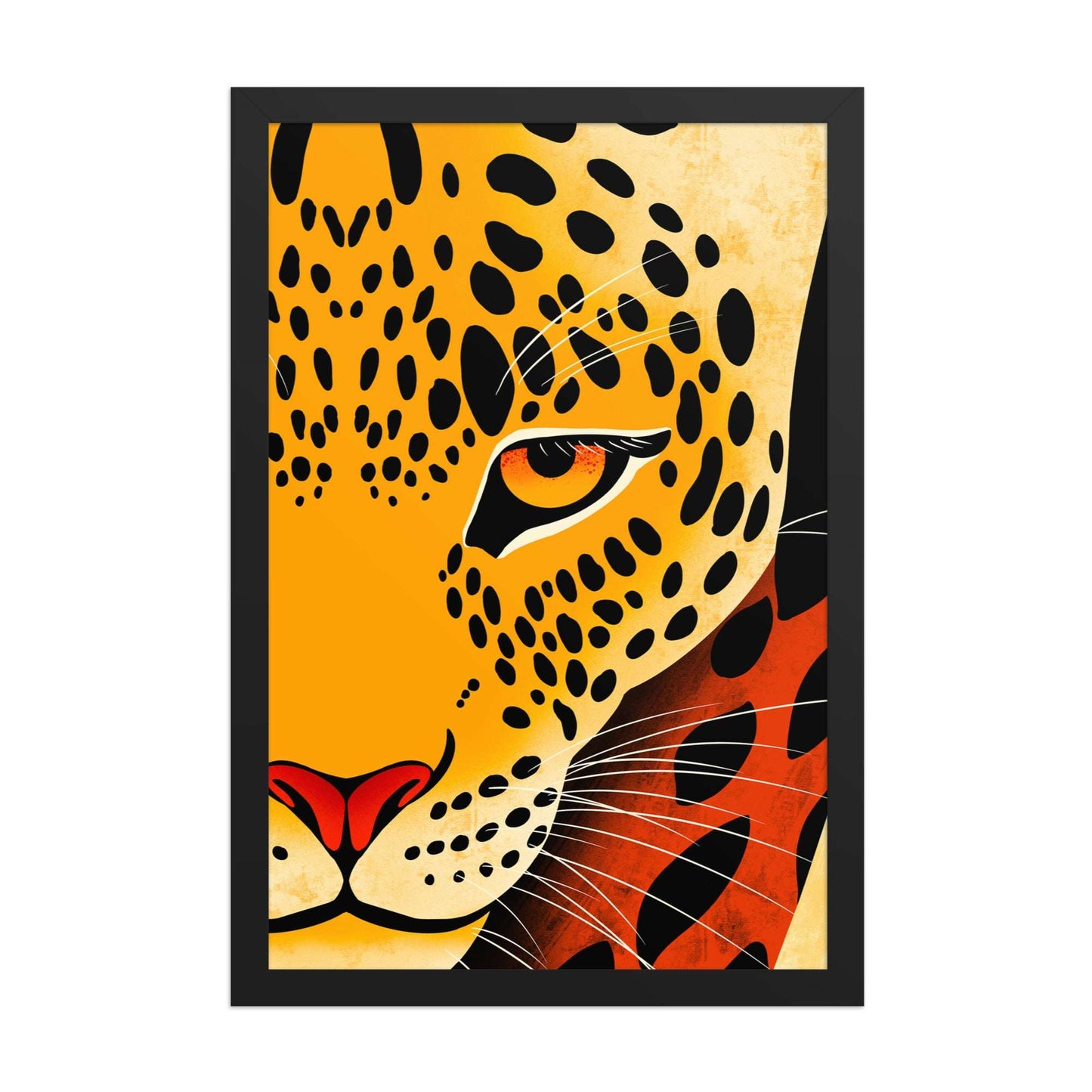 Aymar Quiris Studio Africa-Leopard Gaze framed art, 12x18 inch medium wildlife print