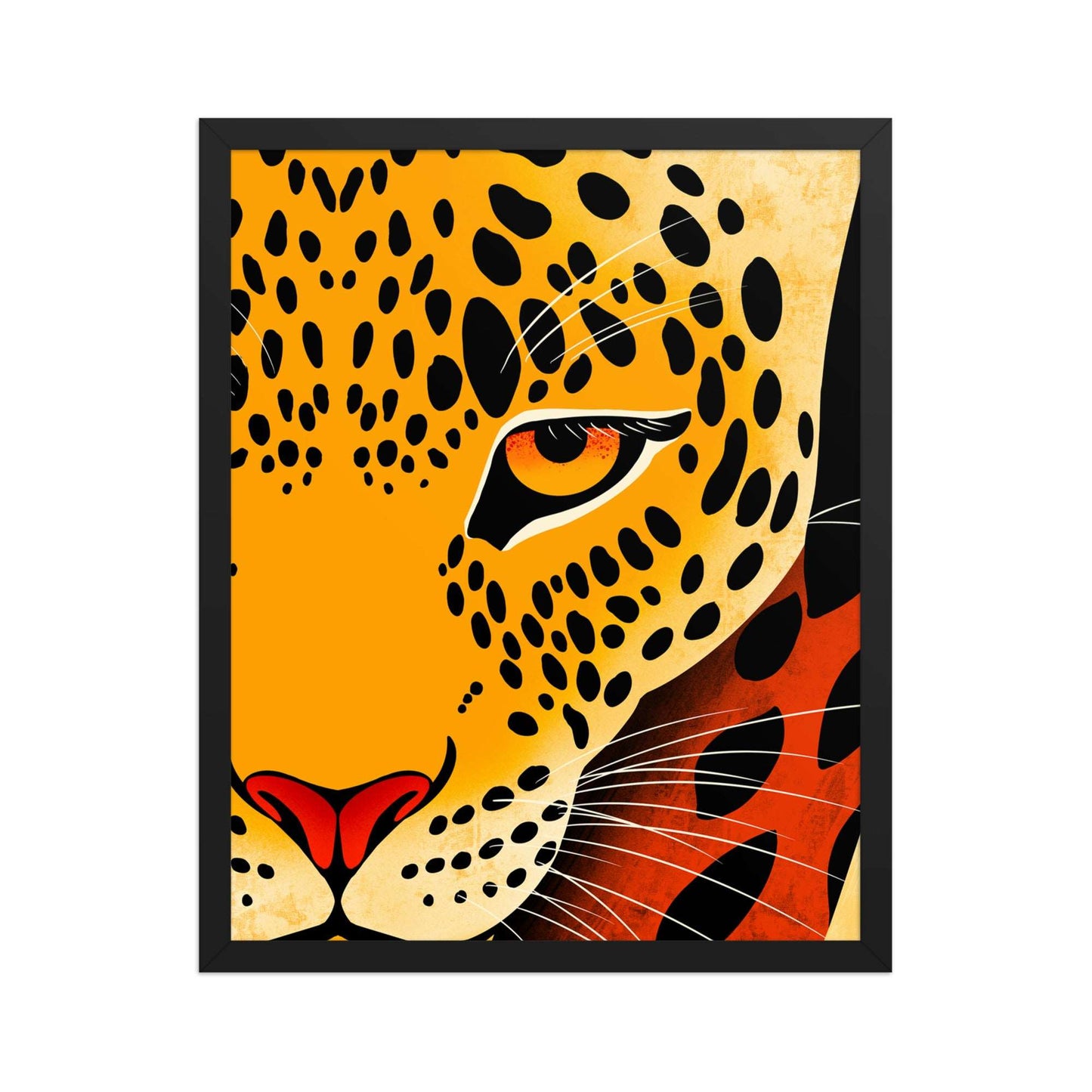 Aymar Quiris Studio Africa-Leopard Gaze framed art, 16x20 inch medium wildlife print