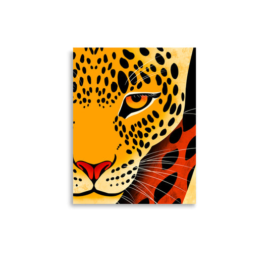 Africa-Leopard Gaze Wildlife Art Poster available in multiple sizes, Leopard Eyes Photography - Aymar Quiris Studio