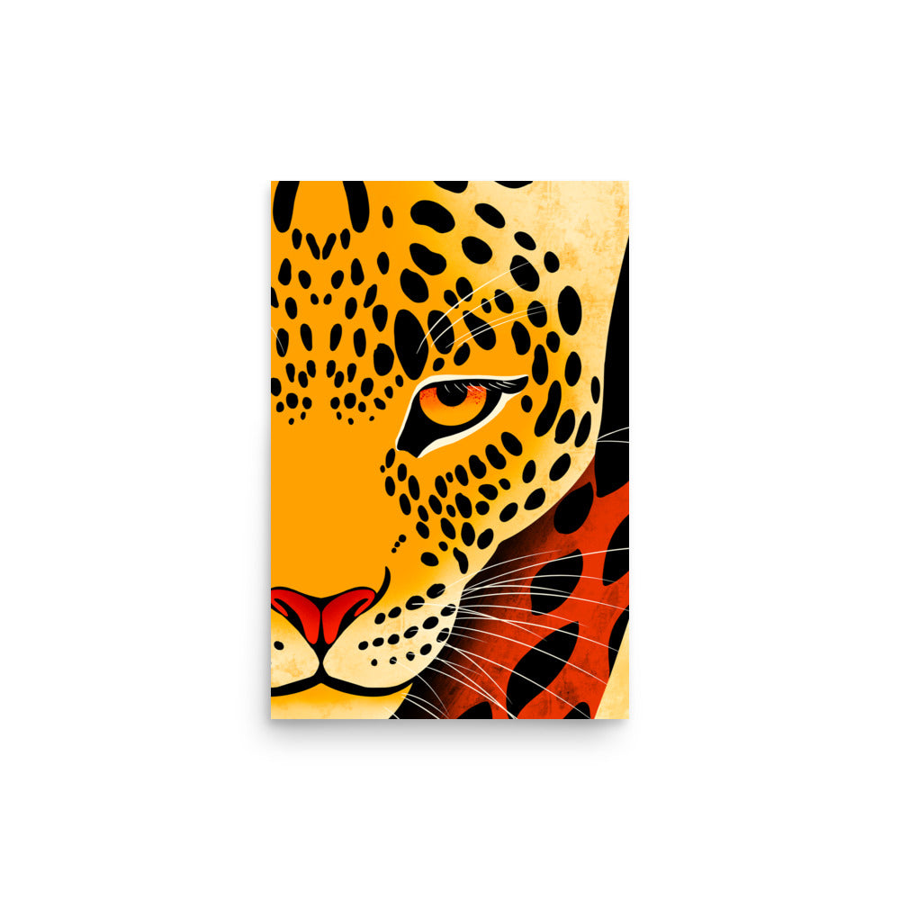 Africa-Leopard Gaze Art Print, 12x18 inches size - Aymar Quiris Studio