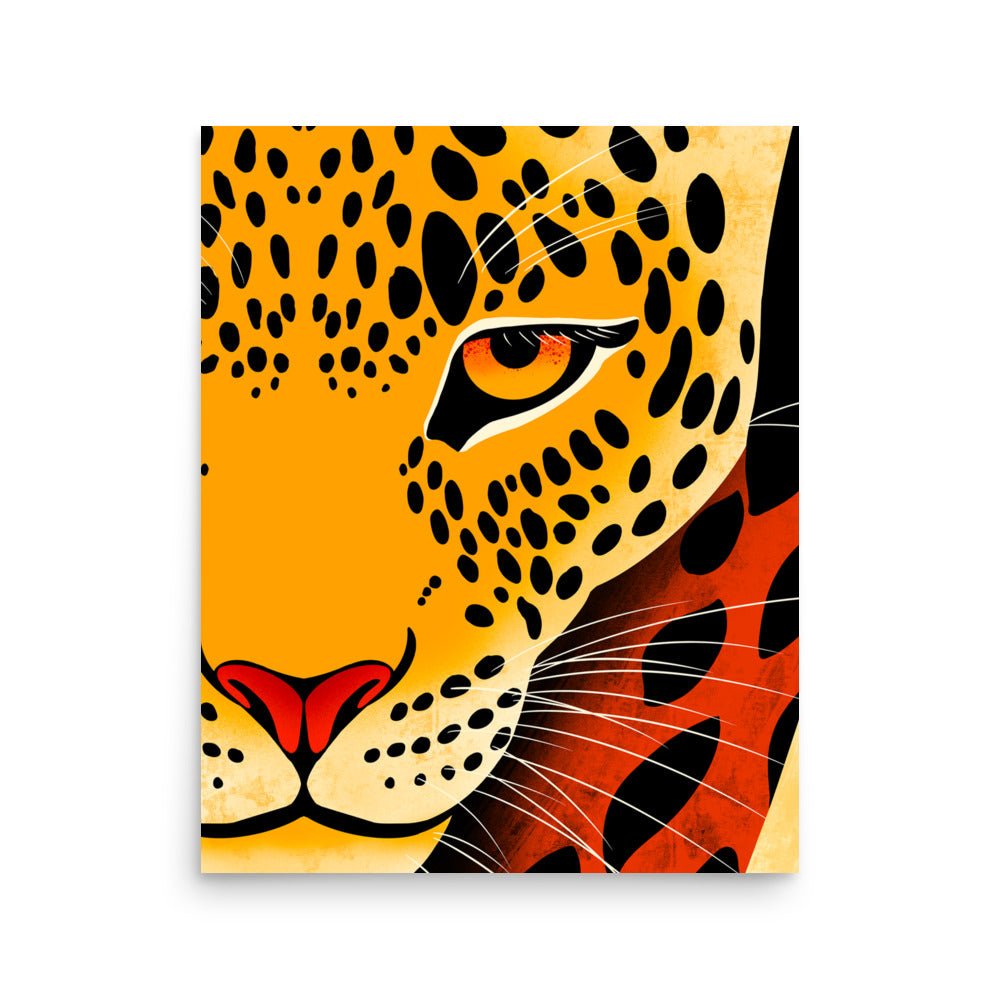 Africa-Leopard Gaze Art Print, 16x20
inches size - Aymar Quiris Studio
