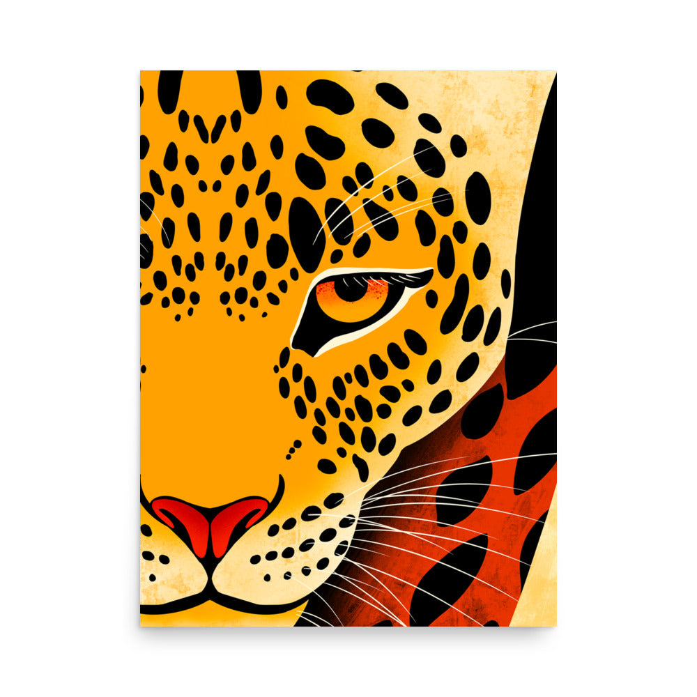 Africa-Leopard Gaze Art Print, 18x24
inches size - Aymar Quiris Studio